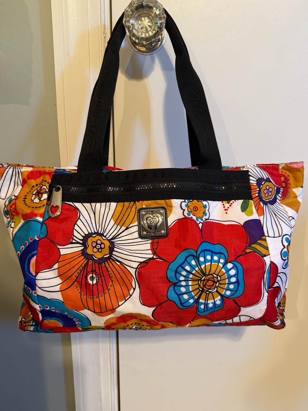 Brighton Floral Tote Bag & Cosmetic Bag NWOT